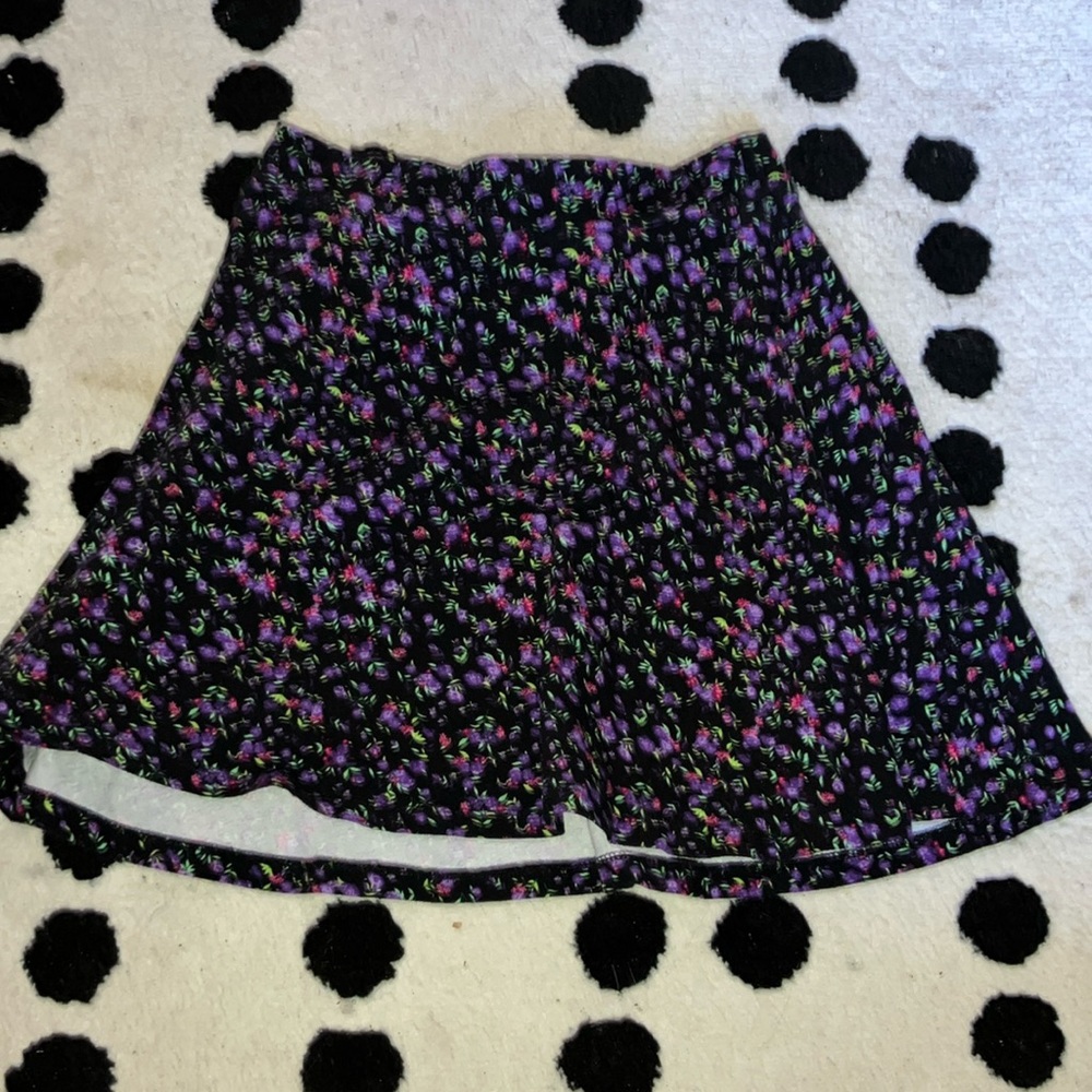 Black floral skirt from Charlotte Russe